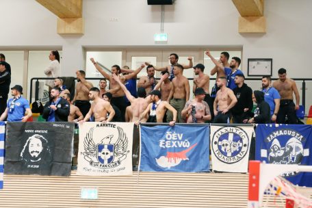 Rund 35 zyprische Ultras waren für das European-Cup-Spiel nach Luxemburg gereist
