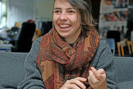 Aline Ouvrard ist Gartenexpertin beim CELL und Mit-Koordinatorin des Projekts &bdquo;Eisegaart&ldquo;