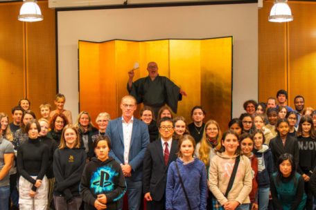 70 Schülerinnen und Schüler nahmen an der Feier des Japanischkurses am Lycée de Garçons Luxembourg (LGL) teil