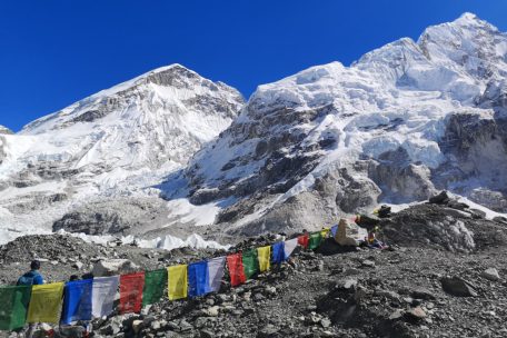 Anders als im Frühling, war das Base Camp in November fast menschenleer