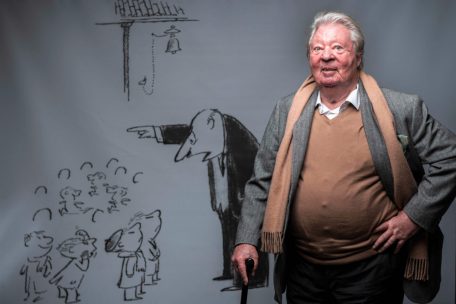 Der französische Karikaturist und Illustrator Jean-Jacques Sempé