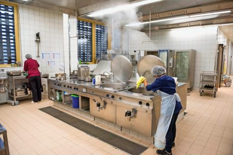 In der Küche wird jeden Tag alles frisch gekocht