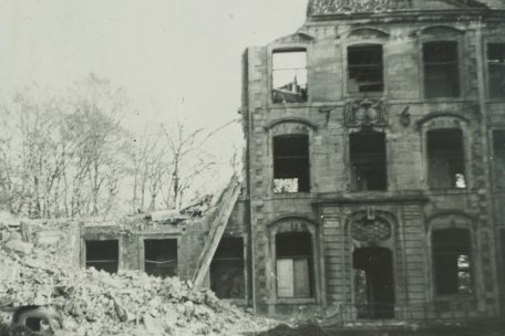 Der Abriss des Herrenhauses im Oktober 1954