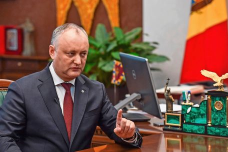 Der ehemalige moldawische Präsident Igor Dodon steht auf der Seite Moskaus und wurde mittlerweile wegen Korruption angeklagt