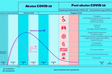 Hauptbeschwerden, die drei Monate nach einer Corona-Infektion verzeichnet wurden (Stand: 29. März 2022)