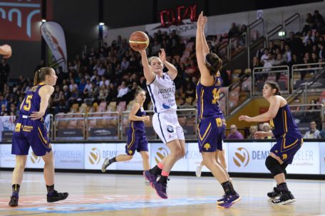 2017, damals noch im Trikot der AB Contern, verlor Bridget Yoerger im Halbfinale gegen Steinsel