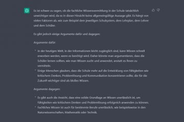 Kommentar / ChatGPT in der Schule: Fachliche Wissensvermittlung wird immer unwichtiger