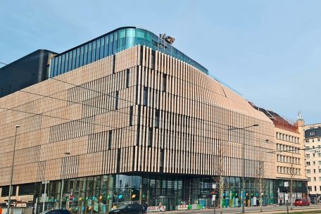 Das neue Postgeb&auml;ude, das 2022 fertiggestellt wurde