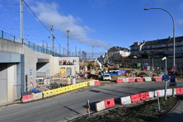 Tram-Baustelle auf Howald / Koordinationsprobleme verzögerten die Bauarbeiten – Rangwee ab dem 12. März wieder geöffnet