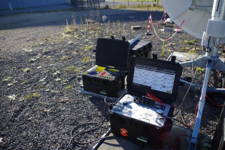 Etwa vier Koffer reichen für den Transport des Systems