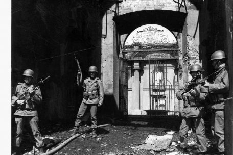 Le palais de La Modena, du président Allende, le 12 septembre 1973, pris en photo par l’étudiant-reporter Jean-Noël Darde