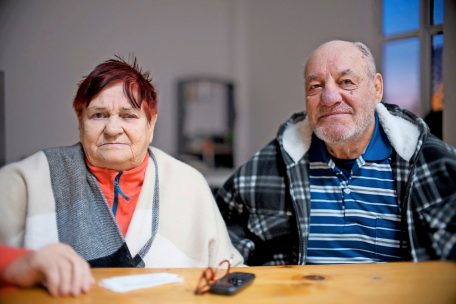 Alita und Grigori Danukalow aus Ismajl haben im Fl&uuml;chtlingszentrum &bdquo;Emanuel&ldquo; im rum&auml;nischen Galati Unterschlupf gefunden