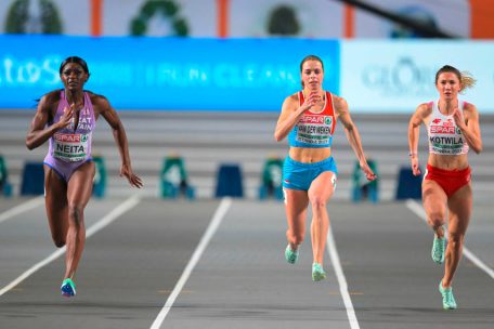 Mit 7,27 Sekunden schied Patrizia Van der Weken im Halbfinale aus