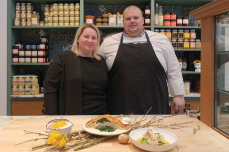 Unsere Gastgeber für dieses Ostermenü: Veronica und Pit Wanderscheid-Heintz 