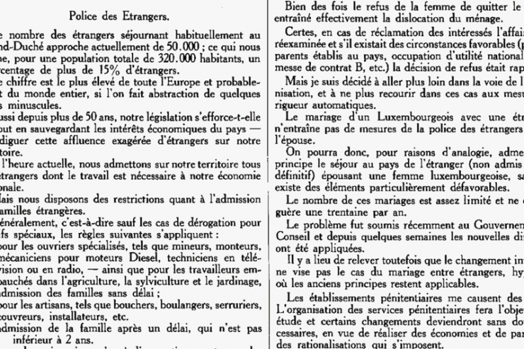 Histoire du temps vivant / Un débat parlementaire sur une politique „inhumaine“