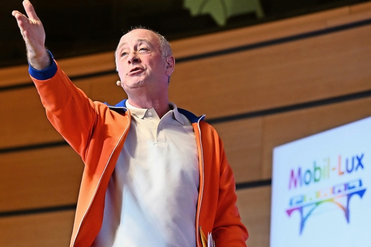 Mobil-Lux / Die Tram und ein Ehrengast im Mittelpunkt des ersten europäischen Mobilitätskongresses auf Kirchberg