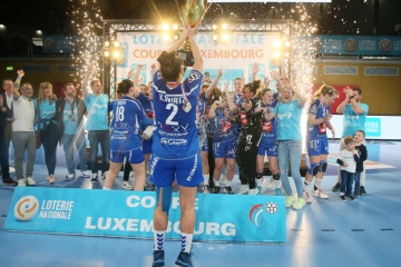 HB Düdelingen / Kim Wirtz und ihrem Team fällt nach dem Pokalsieg ein „Riesenstein vom Herzen“