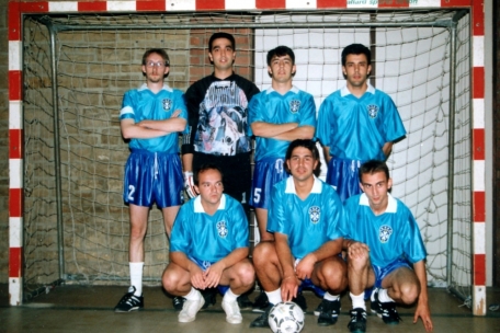 Das allererste „Samba seven“-Mannschaftsfoto aus dem Jahr 1996