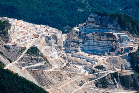 Der Marmor aus Carrara ist weltbekannt