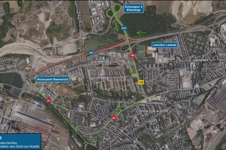 Am Wochenende / A4 wird zwischen Anschlussstelle Lankelz und Kreisverkehr Raemerich gesperrt