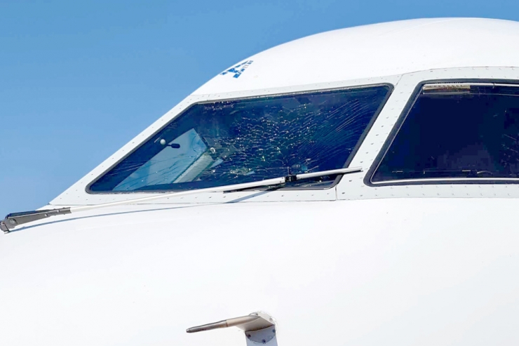 Luftfahrt / Frontscheibe gerissen: Luxair-Flugzeug muss nach Zusammenstoß mit Vogel in Hamburg zwischenlanden