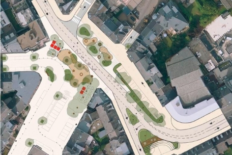 Die place des Remparts soll zu einem Shared Space werden