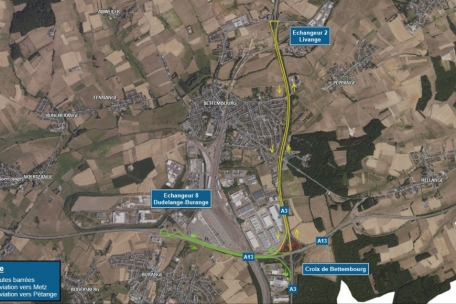 Straßenbauverwaltung / Bohrungen auf dem Bettemburger Kreuz: Umleitung wird eingerichtet