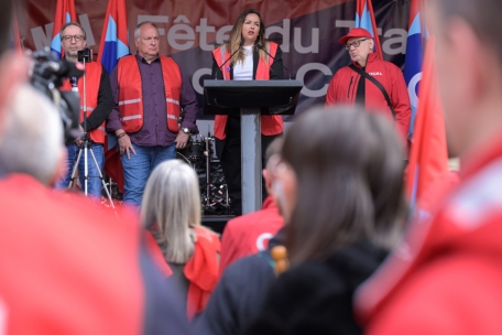 OGBL-Präsidentin Nora Back: Arbeitskampf und Solidarität mit den Streiks in Frankreich