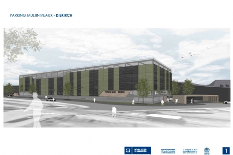 Baubeginn / Ein neues Parkhaus für Diekirch