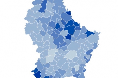 Geografische Verteilung der portugiesischen Gemeinschaft in Luxemburg