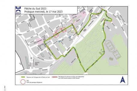 Esch / Achtung Flèche du Sud! Einschränkungen des Verkehrs am Mittwoch und Sonntag