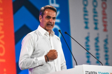 Kyriakos Mitsotakis von der konservativen Nea Dimocratia will Regierungschef bleiben