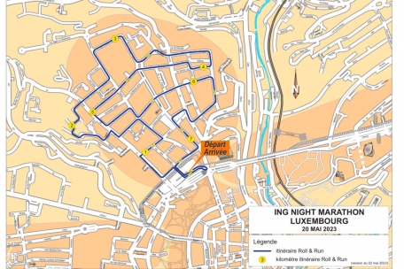 Der Streckenverlauf des „Roll & Run“