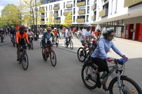 Los geht&rsquo;s: &Uuml;ber 100 Teilnehmende z&auml;hlte die diesj&auml;hrige&nbsp;&bdquo;Critical Mass Dudelange&ldquo;