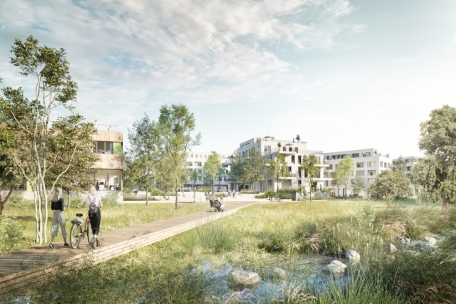 Leitplan / Angenehm, grün und weitgehend autofrei: So soll Kayl-Nord später werden