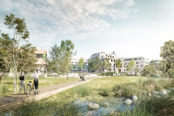 Leitplan / Angenehm, grün und weitgehend autofrei: So soll Kayl-Nord später werden