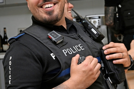 Luca Tosti ist seit vier Jahren Polizist …