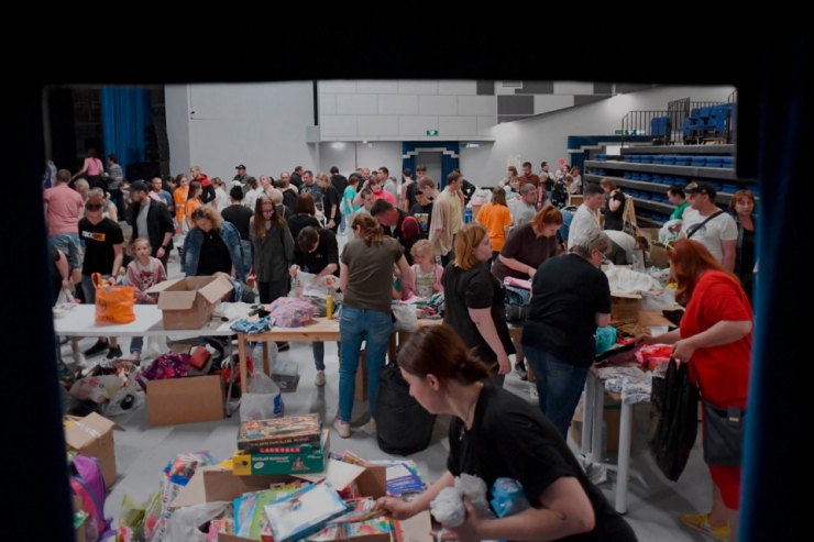 Ukraine-Krieg / Angriff auf Grenzdorf, polnische Kämpfer in Russland