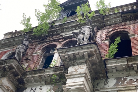 Sprießende Zweige im früheren Kaiserbad