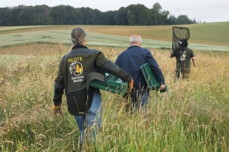 Das Rettungsteam bei der Arbeit