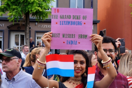 Gr&uuml;&szlig;e aus Indien an den Gro&szlig;herzog