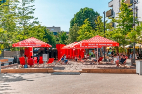 „Plage am Duerf“ / Strandfeeling in Düdelingen