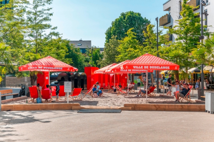 „Plage am Duerf“ / Strandfeeling in Düdelingen