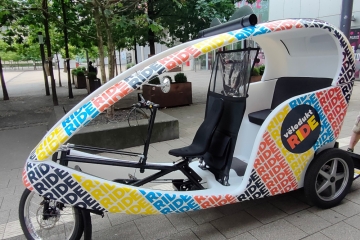 Esch / Fahrrad-Rikschas zwischen Brillplatz und Rockhal im Test