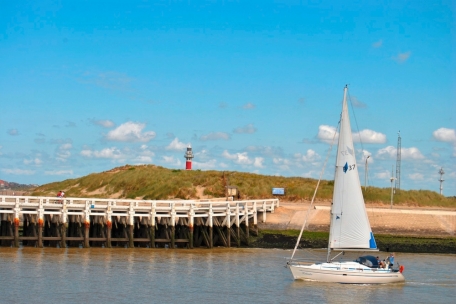 Rund um&nbsp;Nieuwpoort sieht man viele Segelboote