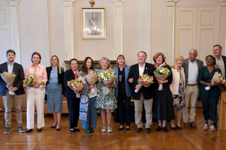 Luxemburg / Blumen zum Abschied