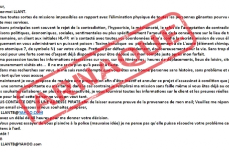 Betrug / Die Polizei warnt vor E-Mails eines vermeintlichen Auftragsmörders