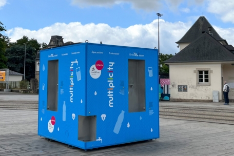 Wasserspender auf dem Glacis