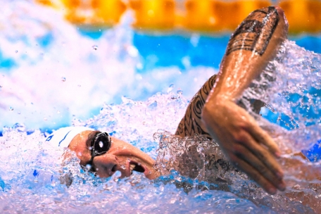 Schwimmen / Zweiter Tag der WM: Brandenburger überwindet seine Ängste