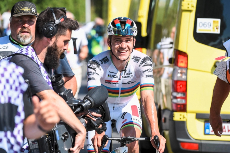 Radsport / Showdown der Jungstars: Pogacar fordert Evenepoel im WM-Rennen am Sonntag